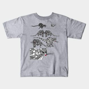 Tasmanian Spotted-tailed Quolls at play. Kids T-Shirt